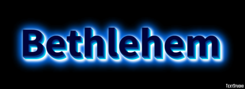 Bethlehem Effetto testo