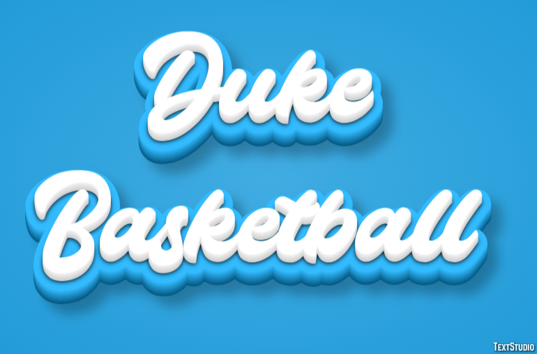 Duke Basketball Tekst Effect