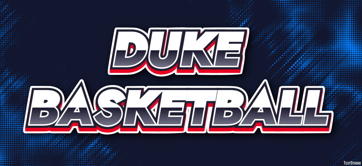 Duke Basketball Texteffekt