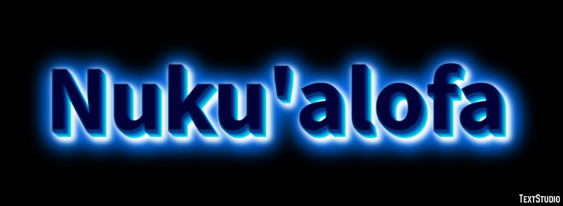 Nuku'alofa Effetto testo