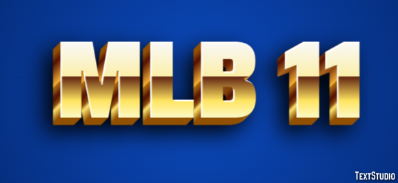 MLB 11 Text Effect