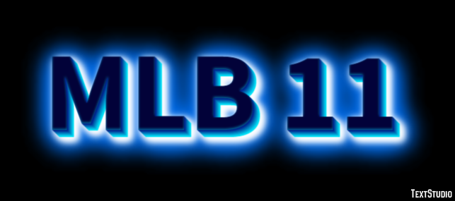 MLB 11 Text Effect