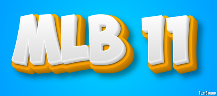 MLB 11 Text Effect
