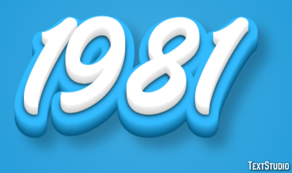1981 Text Effect