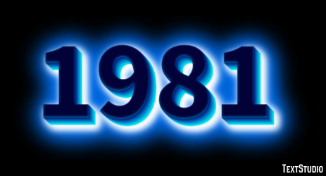 1981 Text Effect