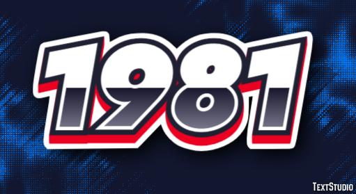 1981 Text Effect