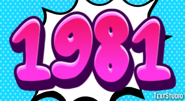 1981 Text Effect