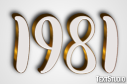 1981 Text Effect