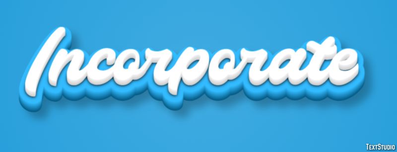 Incorporate Effet de Texte