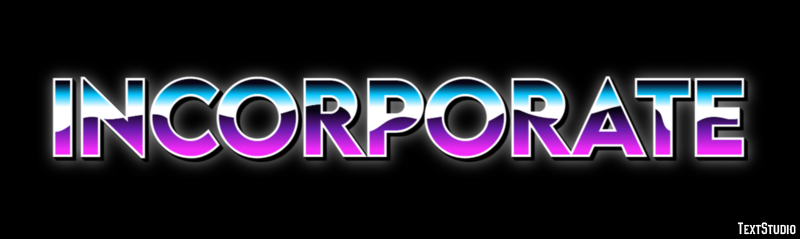 Incorporate テキスト効果