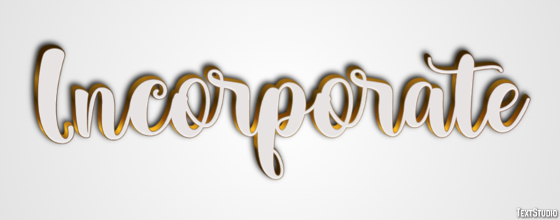 Incorporate Text Effect