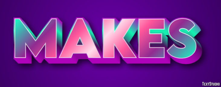 Makes Text effect