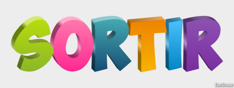 Sortir Effet de Texte