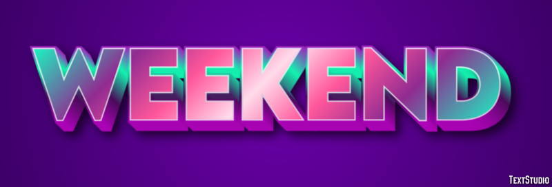 Weekend Text Effect