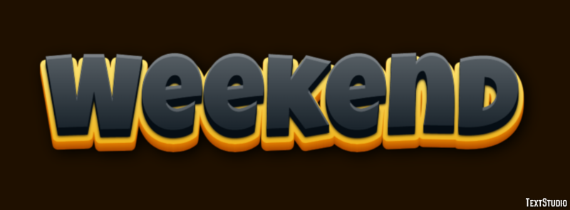 Weekend Эффект текста
