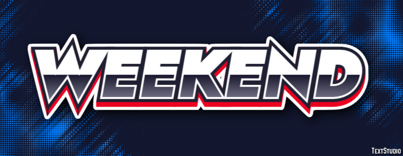 Weekend Efeito de texto