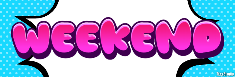 Weekend Efeito de texto