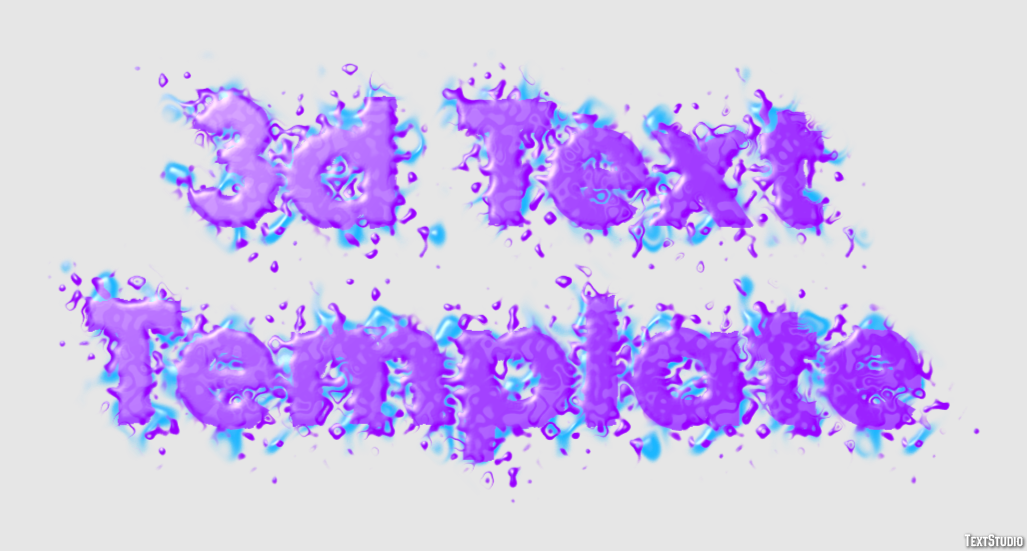 3d Text Template Text Effect