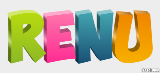 Renu Text effect