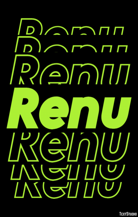 Renu Text effect