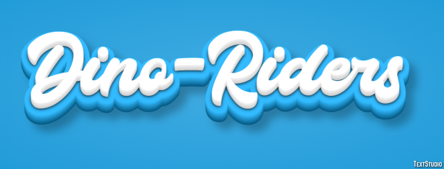 Dino-Riders Text Effect