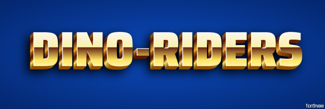 Dino-Riders Text Effect