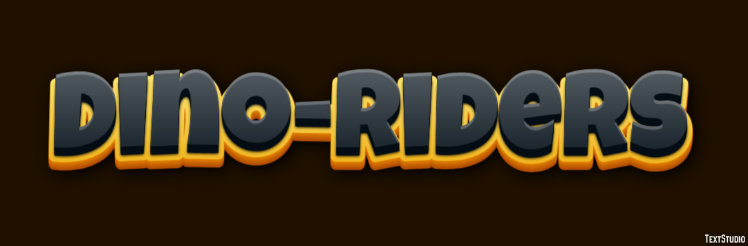 Dino-Riders Text effect