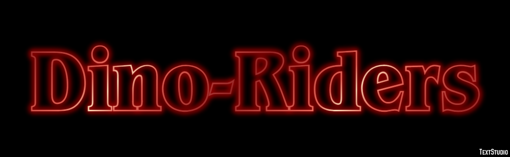 Dino-Riders Text Effect