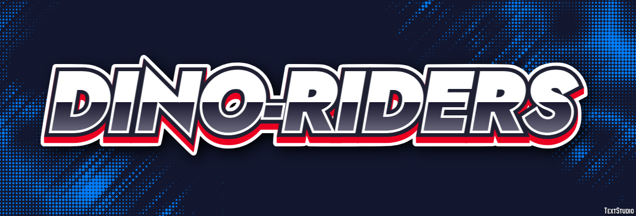 Dino-Riders Text Effect