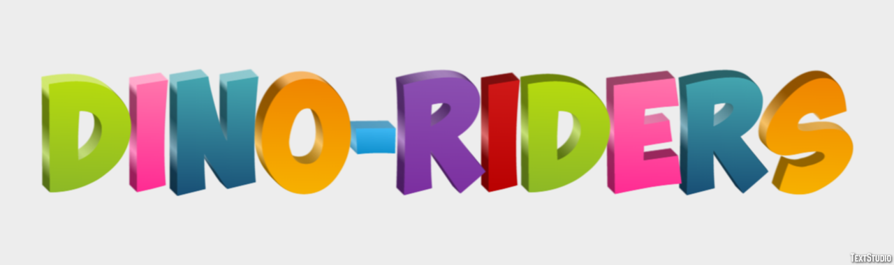 Dino-Riders Text effect