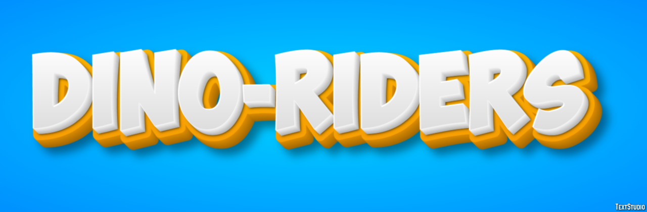 Dino-Riders Text Effect