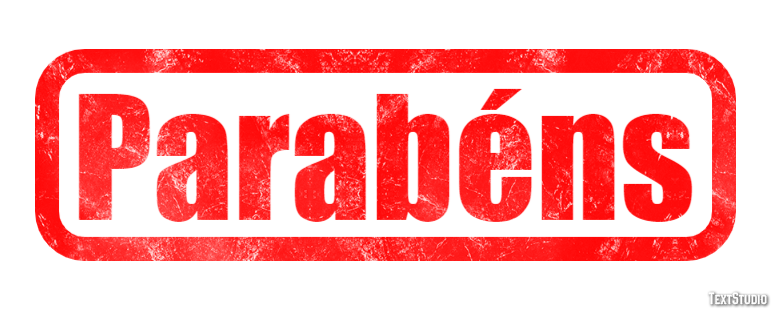 Parabéns Text effect