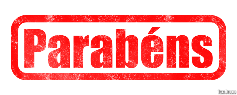 Parabéns Efecto de Texto