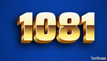 1081 Efekt tekstowy
