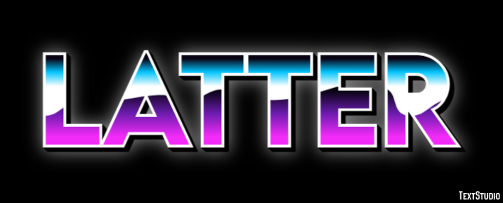 Latter Text effect