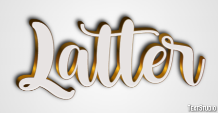 Latter Text effect
