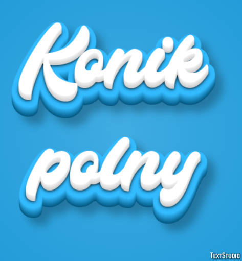 Konik polny Efekt tekstowy