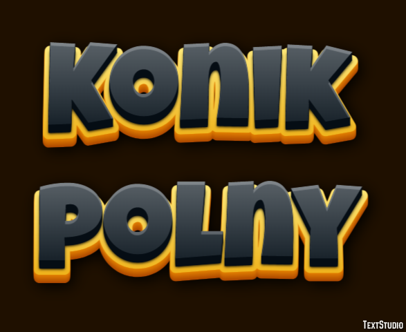 Konik polny Efekt tekstowy