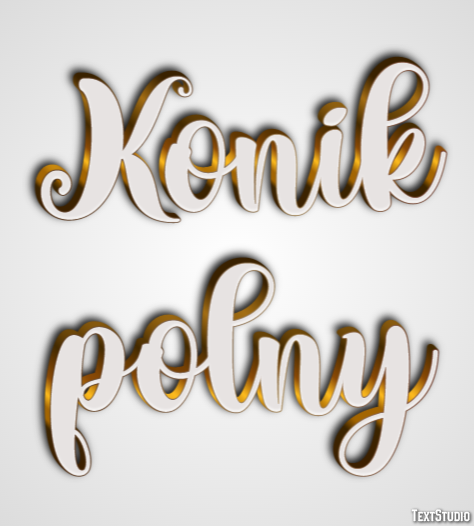 Konik polny Efekt tekstowy