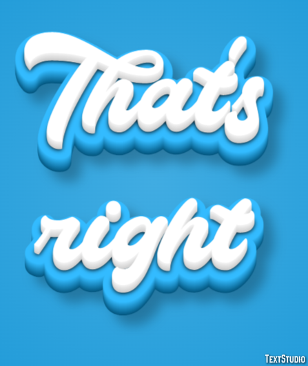 That's right Text Effect