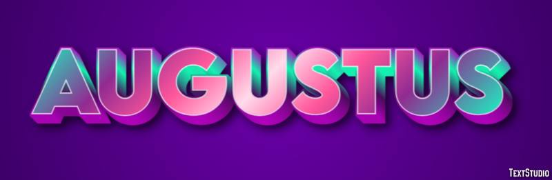 Augustus Tekst effect