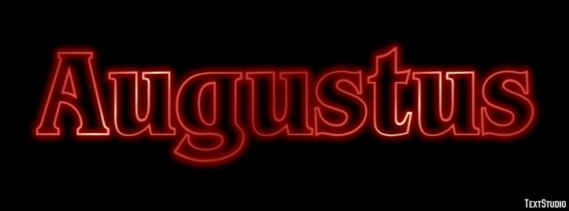 Augustus Tekst effect