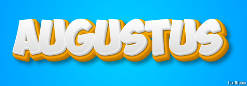 Augustus Tekst effect