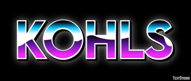 Kohls Tekst Effect
