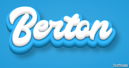 Berton Text effect