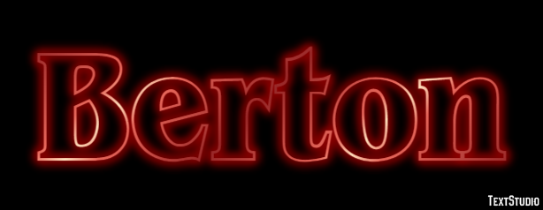Berton Text effect