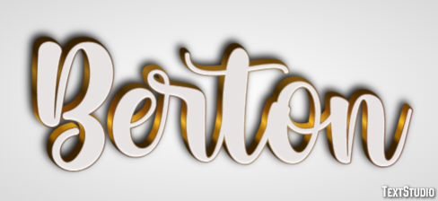 Berton Text effect