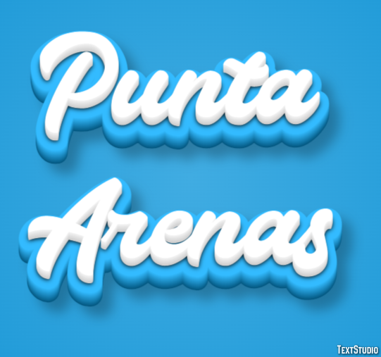 Punta Arenas テキスト効果