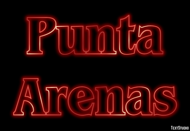 Punta Arenas テキスト効果