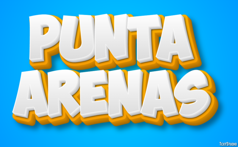 Punta Arenas Efekt tekstowy